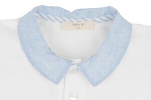 Onesie Summertime White & Blue 3M Baby Gi