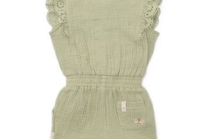 Jumpsuit Mousseline Grass Green Maat 74 Little Dutch