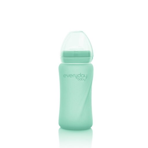 Glazen Fles 240ml Mint Green Everyday Baby