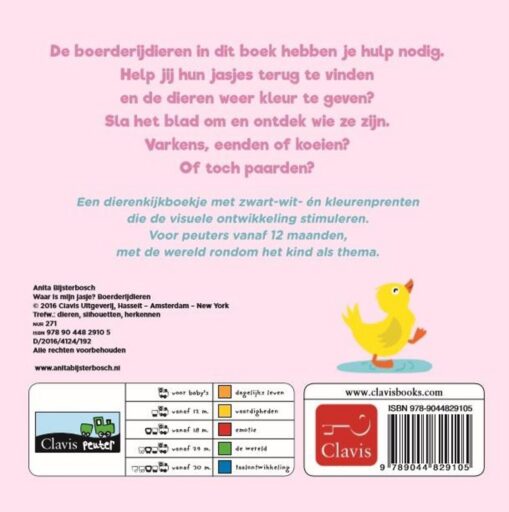 Boek Waar Is Mijn Jasje Boerderijdieren
