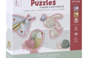 Puzzel Flowers & Butterflies 6 in 1 Little Dutch