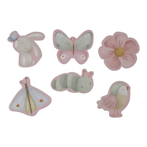 Puzzel Flowers & Butterflies 6 in 1 Little Dutch