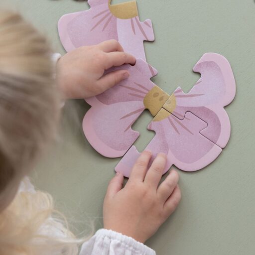 Puzzel Flowers & Butterflies 6 in 1 Little Dutch