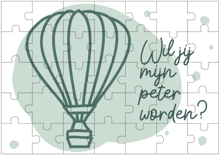 Puzzel Wil Jij Mijn Peter Worden Green Balloon Minimou