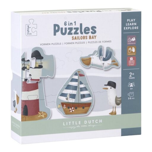 Puzzel Sailors Bay 6 in 1 Little Dutch