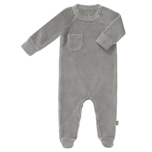 Kruippakje Velours Paloma Grey 0-3 M Fresk