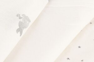 Rompers Overslag LM Rabbit 3M Set 3 Petit Bateau