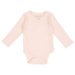 Romper Overslag Rib Pink Lange Mouw Maat 50/56 Little Dutch