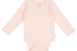 Romper Overslag Rib Pink Lange Mouw Maat 50/56 Little Dutch