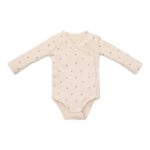 Romper Overslag Lange Mouw Zand Maat 50 Little Dutch