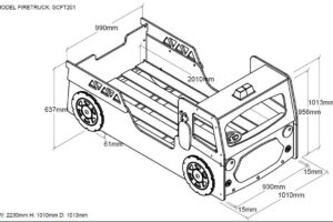 BRANDWEERAUTO BED 90 X 200 VIPACK