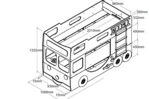 BRANDWEERAUTO STAPELBED 90 X 200 VIPACK