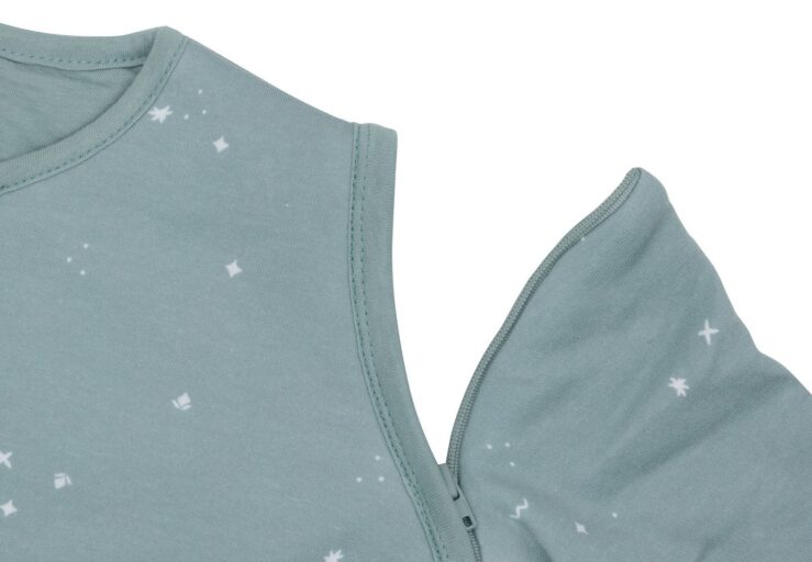 Slaapzak Met Afritsbare Mouw 90 Cm Twinkling Sea Green Jollein