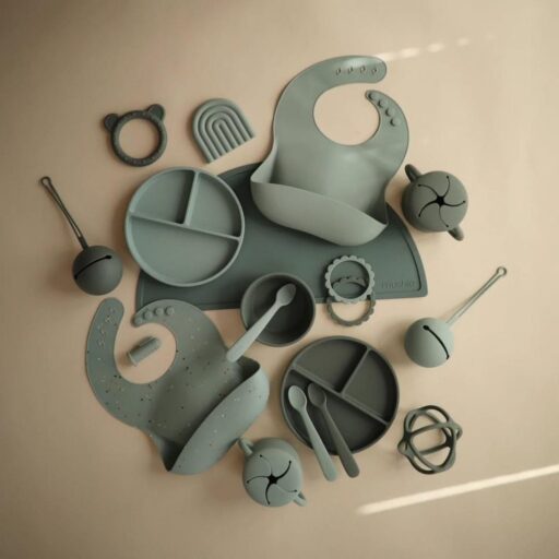 Slabbetje Cambridge Blue Mushie