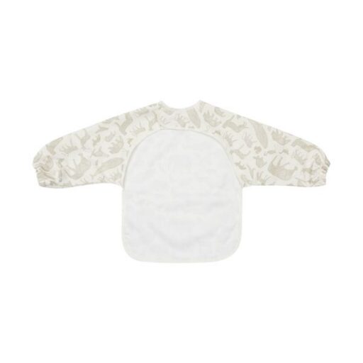 Slabbetje Met Mouwen Animals Olive Green Jollein