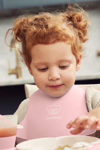 Slabbetje Pastelroze Babybjorn