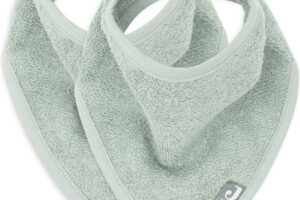 Slabbetjes Bandana Ash Green Set 2 Jollein