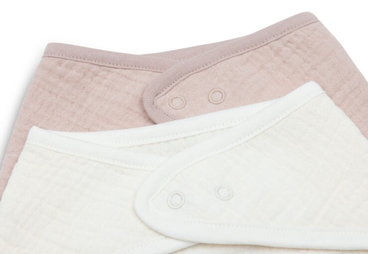 Slabbetjes Bandana Hydrofiel Wild Rose/Oatmeal Set 2 Jollein