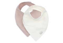 Slabbetjes Bandana Hydrofiel Wild Rose/Oatmeal Set 2 Jollein