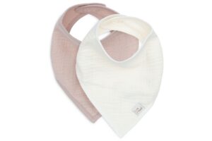 Slabbetjes Bandana Hydrofiel Wild Rose/Oatmeal Set 2 Jollein