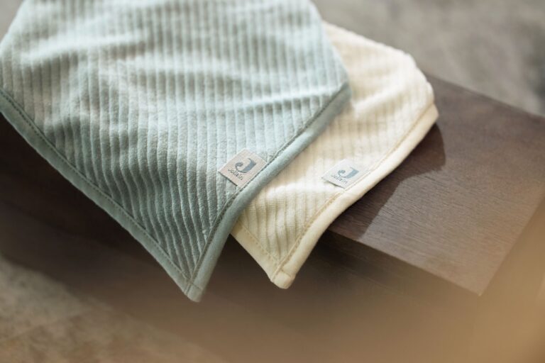 Slabbetjes Bandana Velvet Rib Sea Green/Ivory Set 2 Jollein