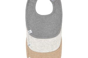 Slabbetjes Newborn Dark Grey/Light Grey/Nature Set 3 Lässig