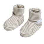 Slofjes Stripe Urban Green Maat 0-3M Baby's Only