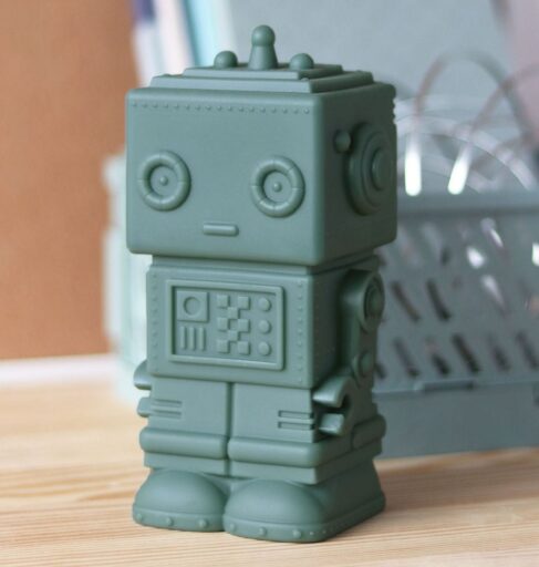 Spaarpot Robot Donker Salie A Little Lovely Company