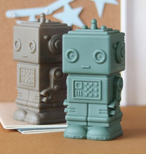 Spaarpot Robot Donker Salie A Little Lovely Company