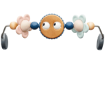 Relax Speelgoed Ondeugende Oogjes Pastel Babybjorn