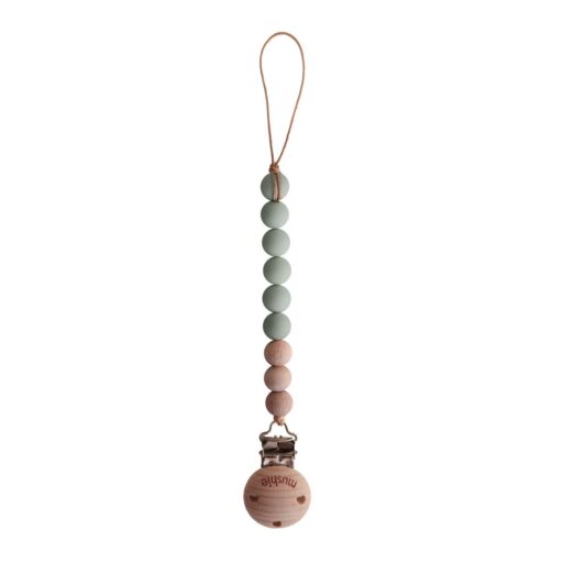 Speenkoord Cleo Sage en Wood Mushie