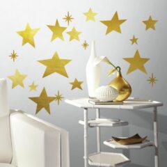 Muursticker Stars Gold Roommates