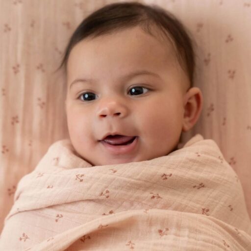 Swaddle Doek Pure Blossom 120×120 Cm Little Dutch