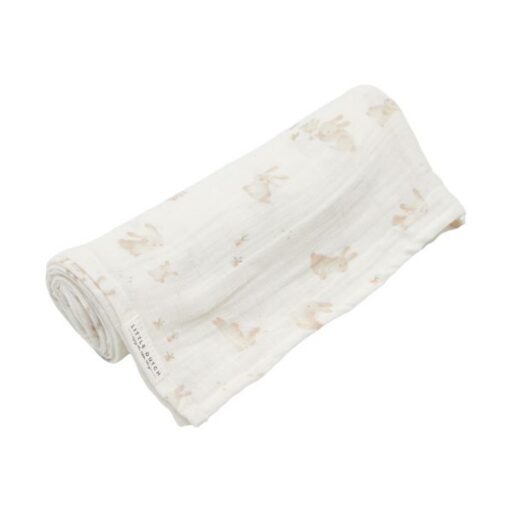 Swaddle Doek Baby Bunny 120×120 Cm Little Dutch