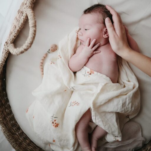 Swaddle Flowers Mushie