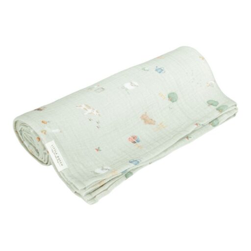 Swaddle Doek Little Farm 120×120 Cm Little Dutch