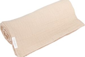 Swaddle Doek Muslin Beige 120×120 Cm Little Dutch