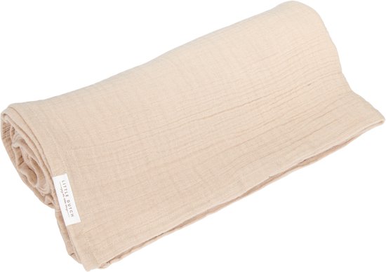 Swaddle Doek Muslin Beige 120×120 Cm Little Dutch