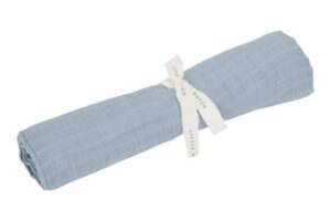Swaddle Doek Muslin Pure Denim Blue 120×120 Cm Little Dutch