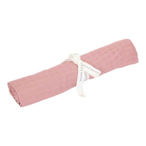 Swaddle Doek Pure Pink Blossom 120×120 Cm Little Dutch