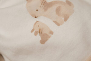 T-shirt Bunny White Maat 50/56 Little Dutch