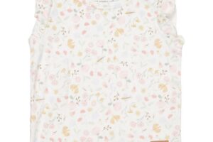 T-shirt Flowers & Butterflies Korte Mouw Maat 68 Little Dutch