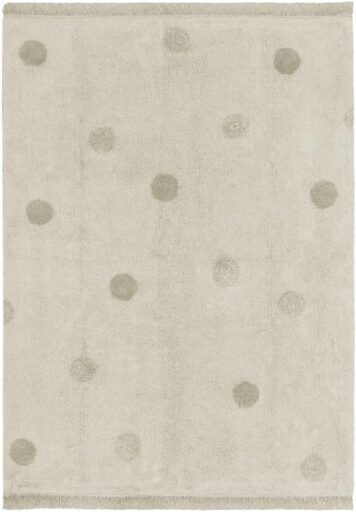 Tapijt Hippy Dots Natural Olive Lorena Canals