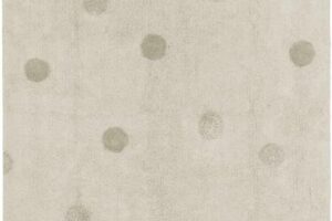 Tapijt Hippy Dots Natural Olive Lorena Canals
