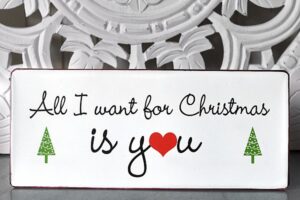 Tekstbord All I Want For Christmas