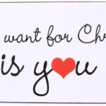 Tekstbord All I Want For Christmas