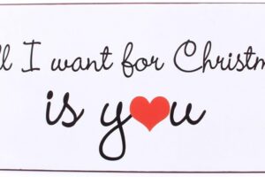 Tekstbord All I Want For Christmas