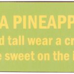 Tekstbord Be A Pineapple La Finesse