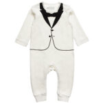 Kruippakje Tiny Suit Wit 0-3M