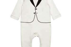 Kruippakje Tiny Suit Wit 0-3M